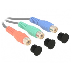 Delock 60168 Porvédő RCA típusú kimenethez 10 darab fekete