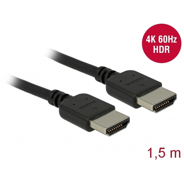 Delock 85216 Prémium HDMI kábel 4K 60 Hz 1,5 m