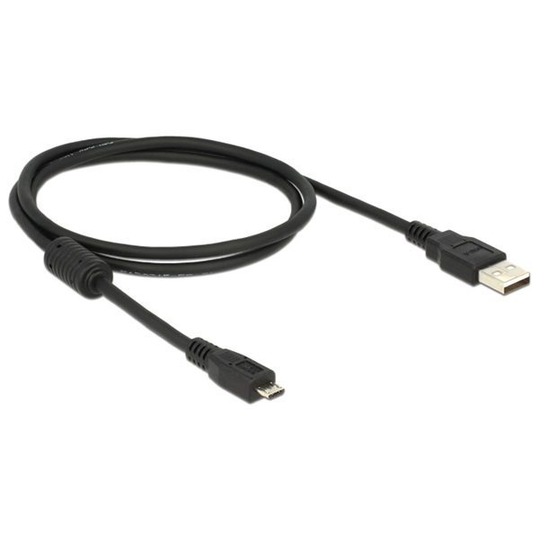 Delock 82299 USB2.0–A apa -  Micro-B USB  apa kábel, 1m
