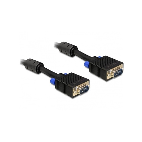 Delock 82557 VGA M/M video jelkábel 2m fekete