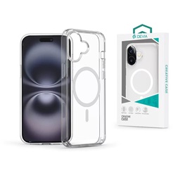 Devia ST115927 Pure Clear Magnetic Apple iPhone 16 Plus átlátszó ütésálló tok