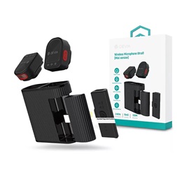 Devia ST126091 Ultra1 fekete vezeték nélküli influenszer mikrofon pár