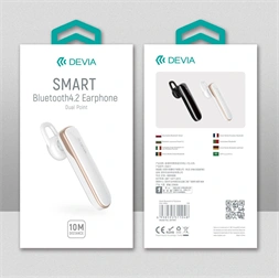 Devia ST311048 EM017 fehér Bluetooth autós headset