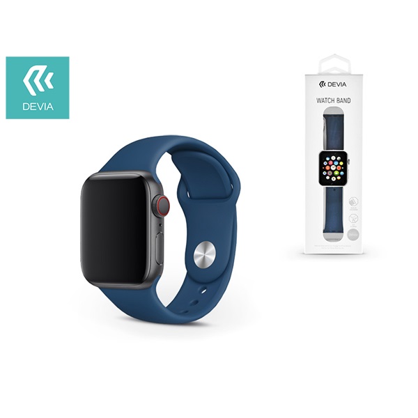 Devia ST324826 Devia 40mm iWatch kék óraszíj