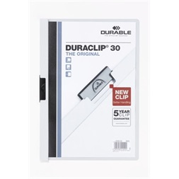 Durable Duraclip A4 30lapos fehér clip-mappa