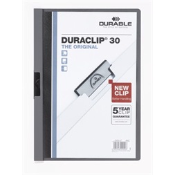 Durable Duraclip A4 30lapos fekete clip-mappa