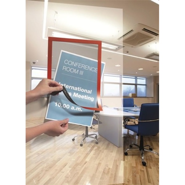 Durable Duraframe A4 2db piros öntapadó információs keret