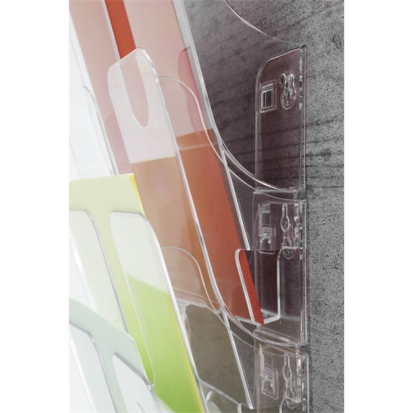 Durable Flexiplus A4 6 rekeszes átlásztó prospektustartó (Újracsomagolt)