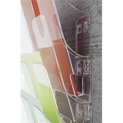 Durable Flexiplus A4 6 rekeszes átlásztó prospektustartó (Újracsomagolt)