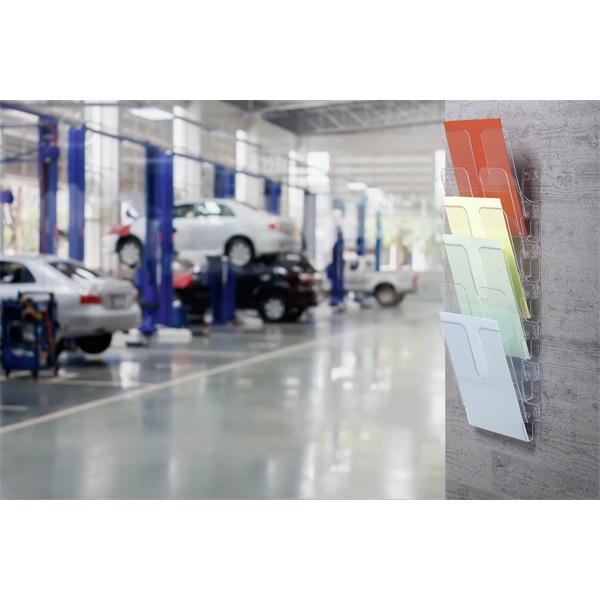 Durable Flexiplus A4 6 rekeszes átlásztó prospektustartó (Újracsomagolt)