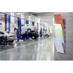 Durable Flexiplus A4 6 rekeszes átlásztó prospektustartó (Újracsomagolt)