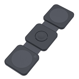 Dviced DV230003 15W 3in1 összecsukható fekete vezeték nélküli töltő állomás