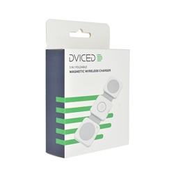 Dviced DV230006 15W 3in1 összecsukható fehér vezeték nélküli töltő állomás
