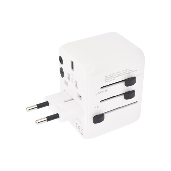 Dviced DV240002 28W UK, EU, USA, Ausztrália GaN fehér utazó adapter