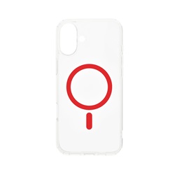 Dviced DV511007 MagSafe iPhone 16 átlátszó/piros hátlap