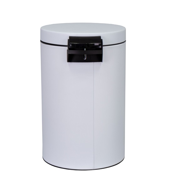 EUROGOLD SIRIUS 14l 40x25cm fehér pedálos szemetes (Használt - B)