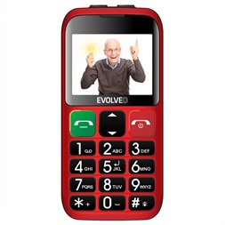 EVOLVEO EasyPhone EP-850-EBR 2,4" piros mobiltelefon