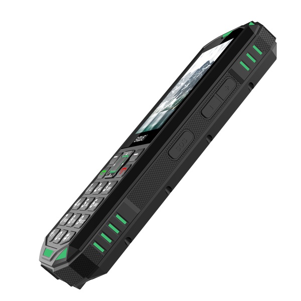 EVOLVEO Strongphone X5 2,4" DualSIM fekete/zöld mobiltelefon