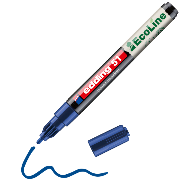 Edding 51 Ecoline D10 kék lakkmarker