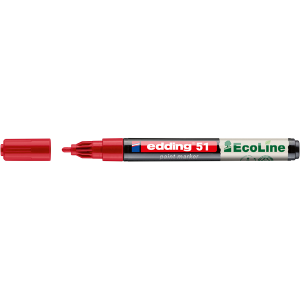 Edding 51 Ecoline D10 piros lakkmarker