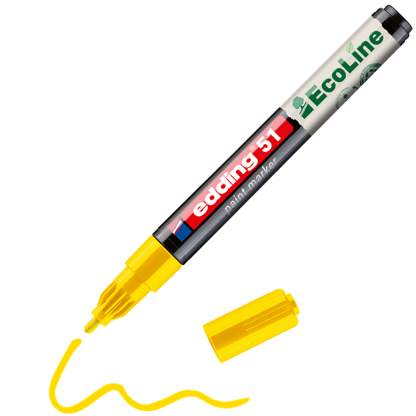 Edding 51 Ecoline D10 sárga lakkmarker