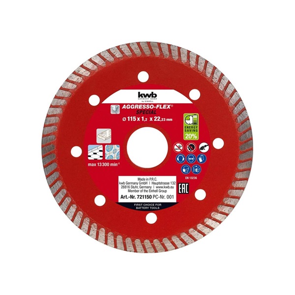 Einhell 49721550 KWB 150x1,6mm vékony gyémánt vágótárcsa