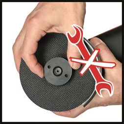 Einhell 4431151 PROFESSIONAL PXC AXXIO 18/125 Q Solo akku és töltő nélkül akkumulátoros sarokcsiszoló