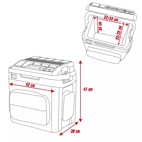 Einhell TE-COL 18/27 Li-Solo akkus hűtőláda