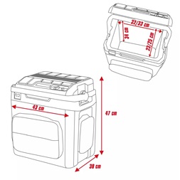 Einhell TE-COL 18/27 Li-Solo akkus hűtőláda