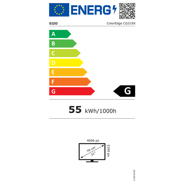Eizo 31" CG319X "CG" DCI 4K IPS DP/HDMI fekete monitor