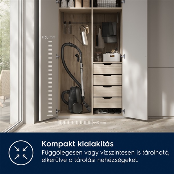 Electrolux EB61H6SW  Hygienic 600 porzsákos porszívó