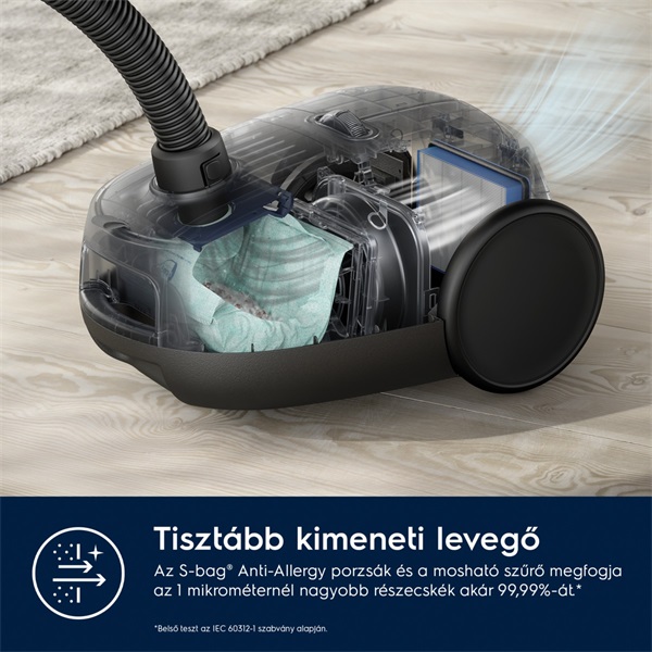 Electrolux EB61H6SW  Hygienic 600 porzsákos porszívó