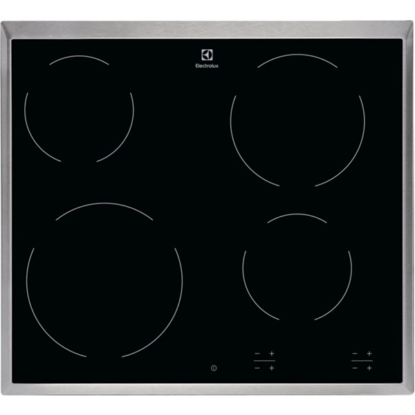 Electrolux EHF6240XXK fekete, beépíthető, elektromos üvegkerámia, főzőzóna: 4, beépíthető méret: 56cm, főzőlap