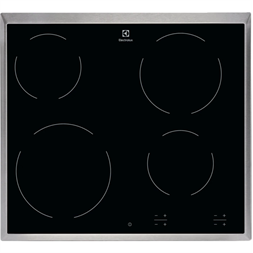 Electrolux EHF6240XXK fekete, beépíthető, elektromos üvegkerámia, főzőzóna: 4, beépíthető méret: 56cm, főzőlap