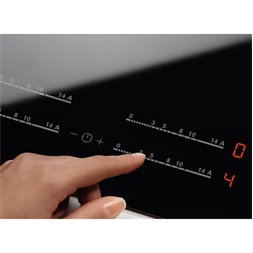 Electrolux EHF6547FXK fekete, beépíthető, elektromos üvegkerámia, főzőzóna: 4, beépíthető méret: 56cm, főzőlap
