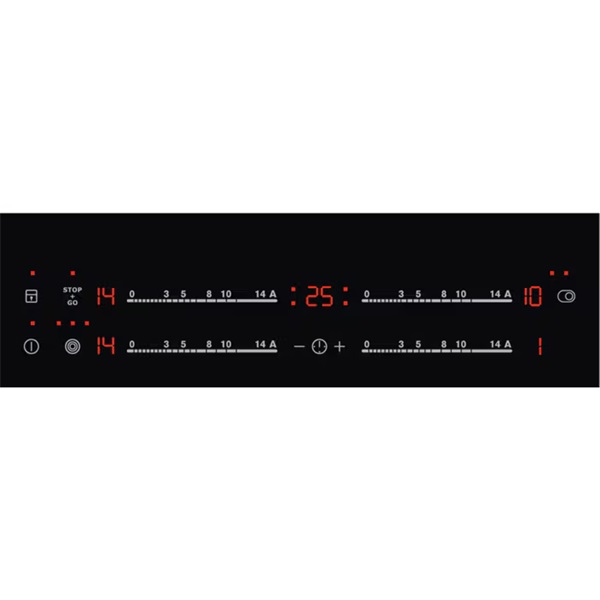 Electrolux EHF6547FXK fekete, beépíthető, elektromos üvegkerámia, főzőzóna: 4, beépíthető méret: 56cm, főzőlap