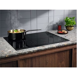 Electrolux EHF6547FXK fekete, beépíthető, elektromos üvegkerámia, főzőzóna: 4, beépíthető méret: 56cm, főzőlap