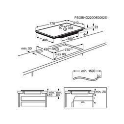 Electrolux EIS82453IT SenseBoil fekete, beépíthető, indukciósm főzőzóna:45, méret:80cm, főzőlap