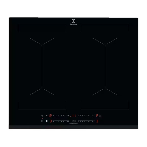Electrolux EIV644 fekete, beépíthető, indukciós, főzőzóna: 4, beépíthető méret: 56cm, főzőlap