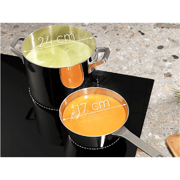 Electrolux EIV84550 fekete, beépíthető, indukciós, főzőzóna: 5, beépíthető méret: 75cm, főzőlap