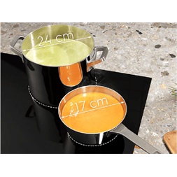 Electrolux EIV84550 fekete, beépíthető, indukciós, főzőzóna: 5, beépíthető méret: 75cm, főzőlap