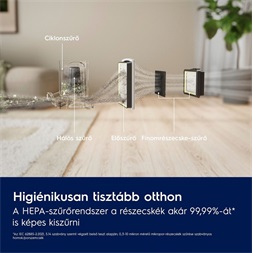 Electrolux EL31C1LDB Clean 300 porzsák nélküli porszívó