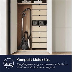 Electrolux EL61H4SW fehér-fekete porzsák nélküli porszívó