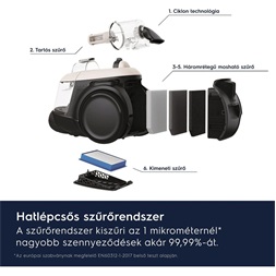 Electrolux EL61H4SW fehér-fekete porzsák nélküli porszívó