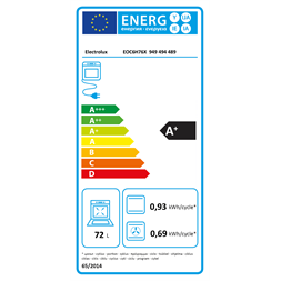 Electrolux EOC6H76X inox, beépíthető, sütőtér: 72L, grill, légkeverés, gőzsütő