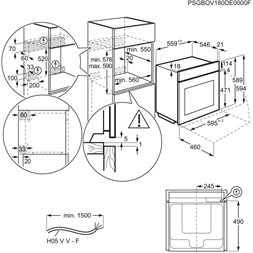 Electrolux EOC9P31WX SteamCrisp inox, beépíthető, sütőtér: 71L, grill, légkeverés, gőzsütő