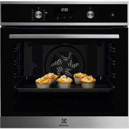 Electrolux EOD6P71X fekete, beépíthető, sütőtér: 72L, grill, légkeverés, pirolitikus, sütő