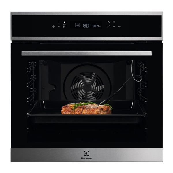 Electrolux EOE7P31X fekete, beépíthető, sütőtér: 72L, grill, légkeverés, pirolitikus, sütő