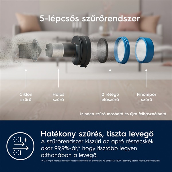 Electrolux EP71UB14DB Ultimate 700 vezeték nélküli álló porszívó