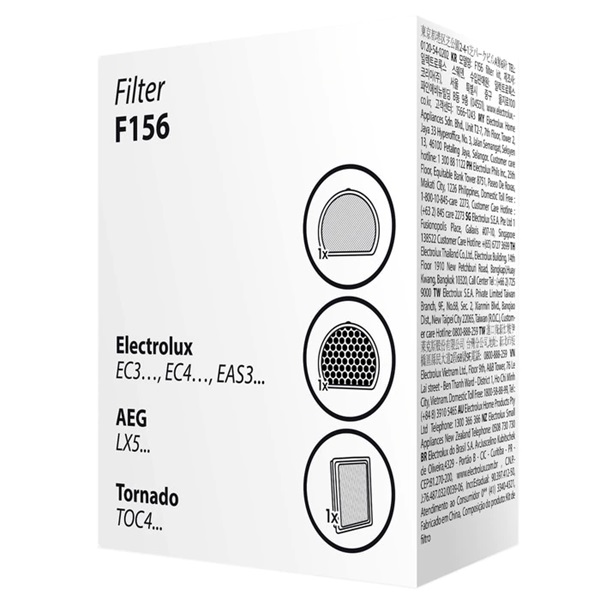 Electrolux F156 3 db-os porszívó szűrőszett (Újszerű)